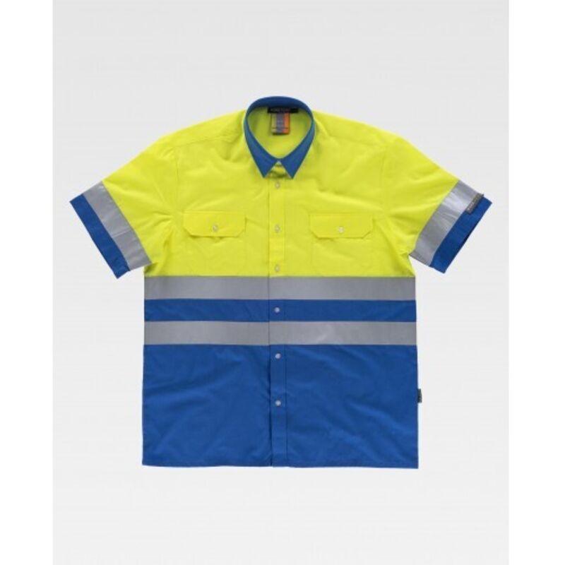 

Camisa de alta visibilidad C3812 con cierre de botones | 46 - Azulina+Amarillo A.V. - Workteam