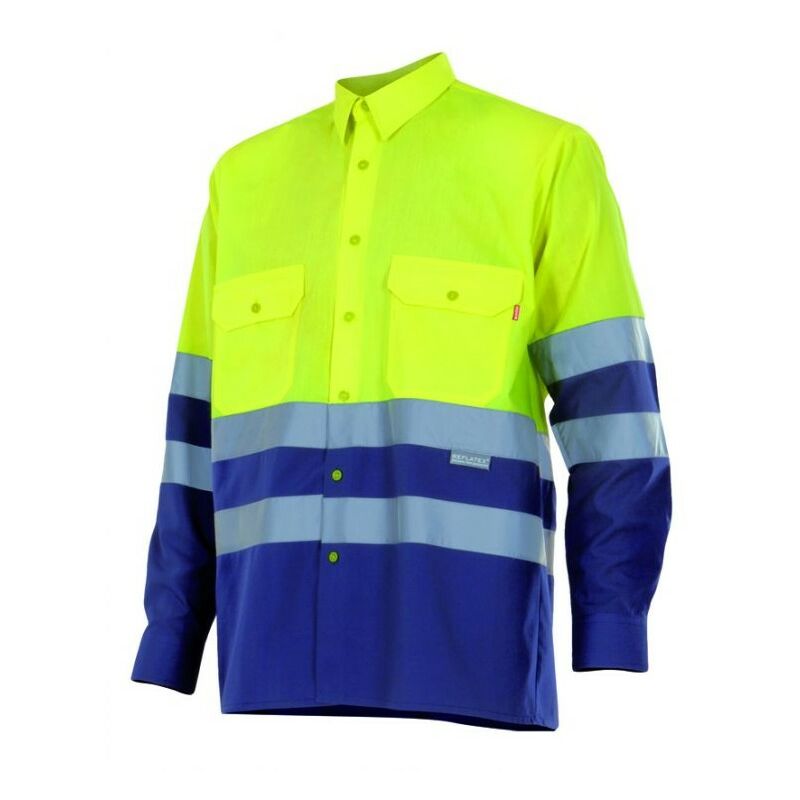 

CAMISA BICOLOR MANGA LARGA ALTA VISIBILIDAD Sup Ama/Inf Marino L
