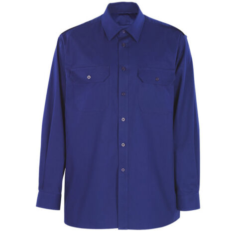 Camisa clásica 100% algodón SAFETOP Biville L Azul