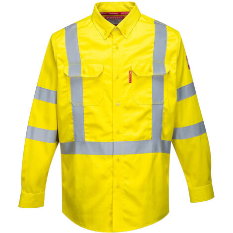 Camisa de alta visibilidad Bizflame 88/12 FR Amarillo XL