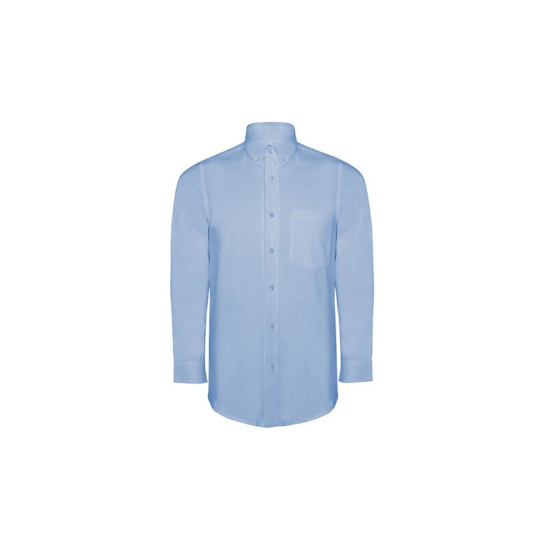 

Camisa de hombre con bolsillo en pecho OXFORD CM5507 | S - Celeste