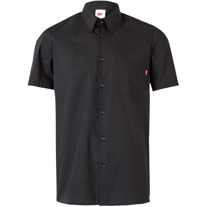 

Camisa manga corta con cuello francés y bolsillo en el pecho Serie 531 | Negro - M - Velilla