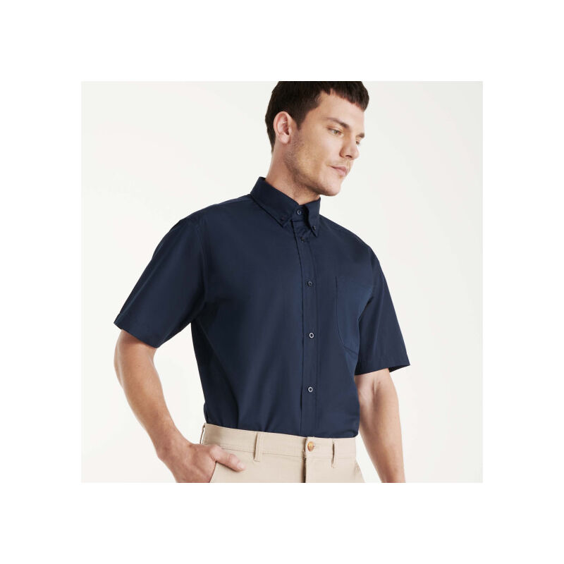 

Camisa de manga corta y cuello clásico AIFOS CM5503 | L - Azul Marino