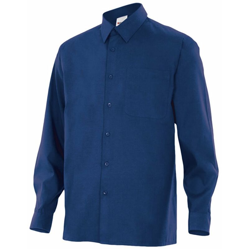 

CAMISA MANGA LARGA UN BOLSILLO Azul Marino S