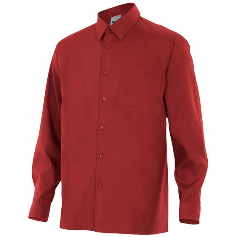 

CAMISA MANGA LARGA UN BOLSILLO Granate S