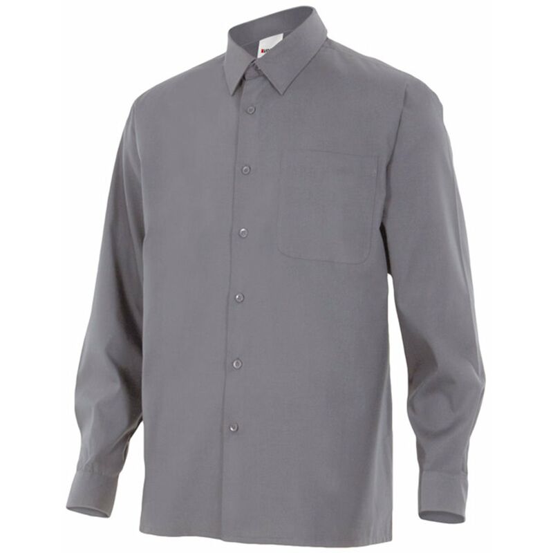 

CAMISA MANGA LARGA UN BOLSILLO Gris M