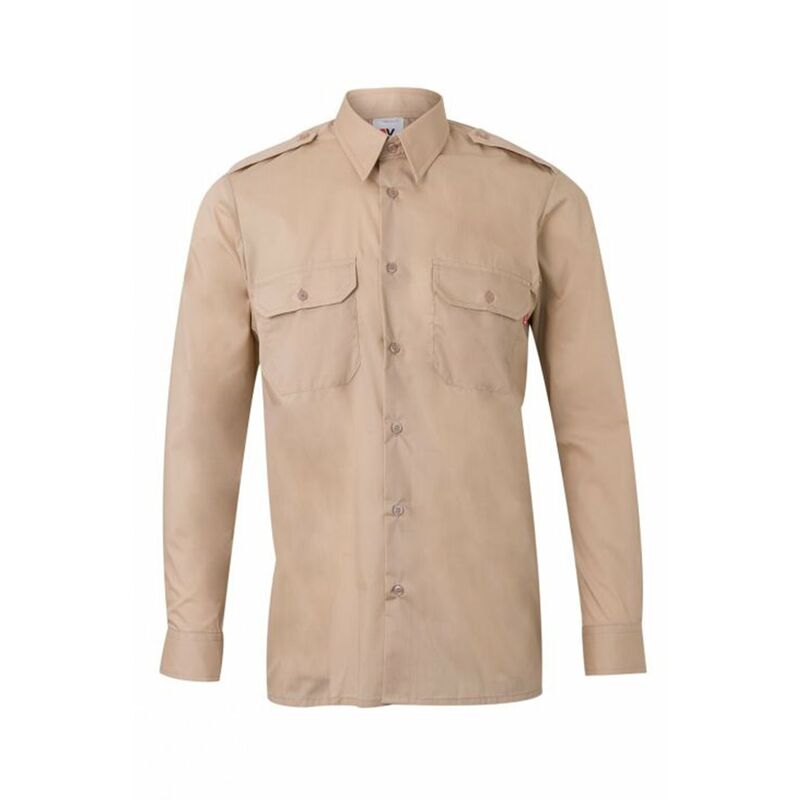 

CAMISA MANGA LARGA CON GALONERAS Beige XL