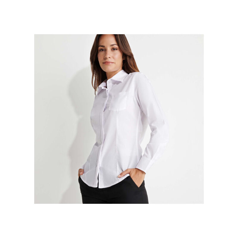 

Roly - Camisa de manga larga SOFIA L/S CM5161 | Blanco - L