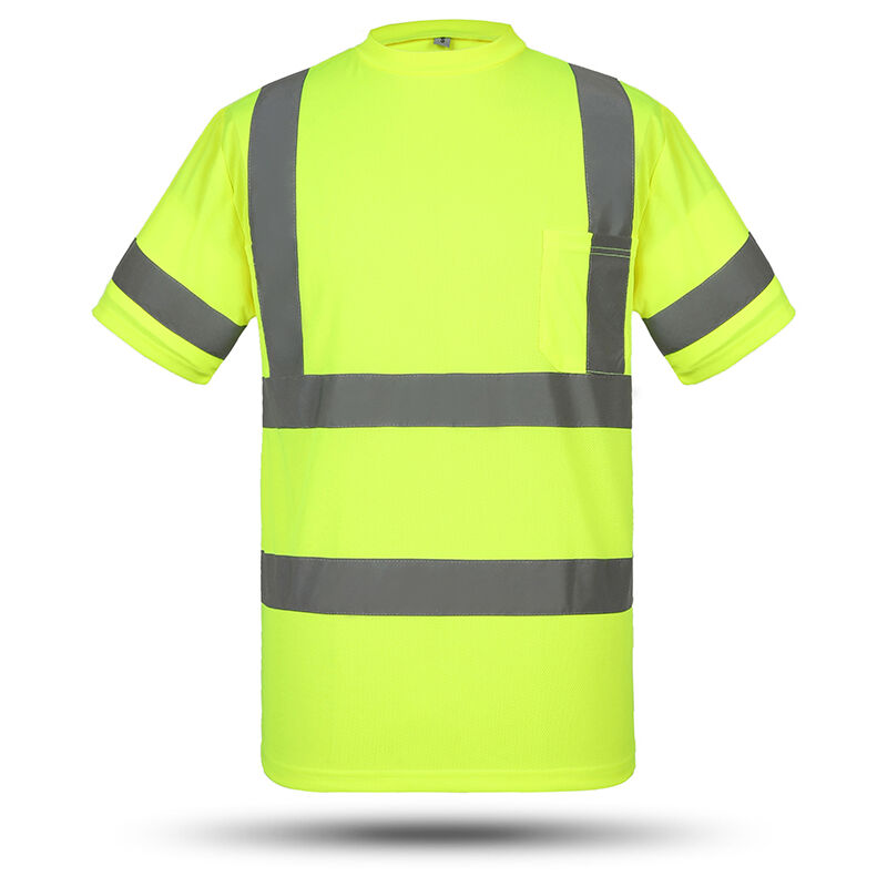 

Camisa de trabajo de seguridad reflectante de alta visibilidad SFVest, chaleco reflectante,Amarillo, XL