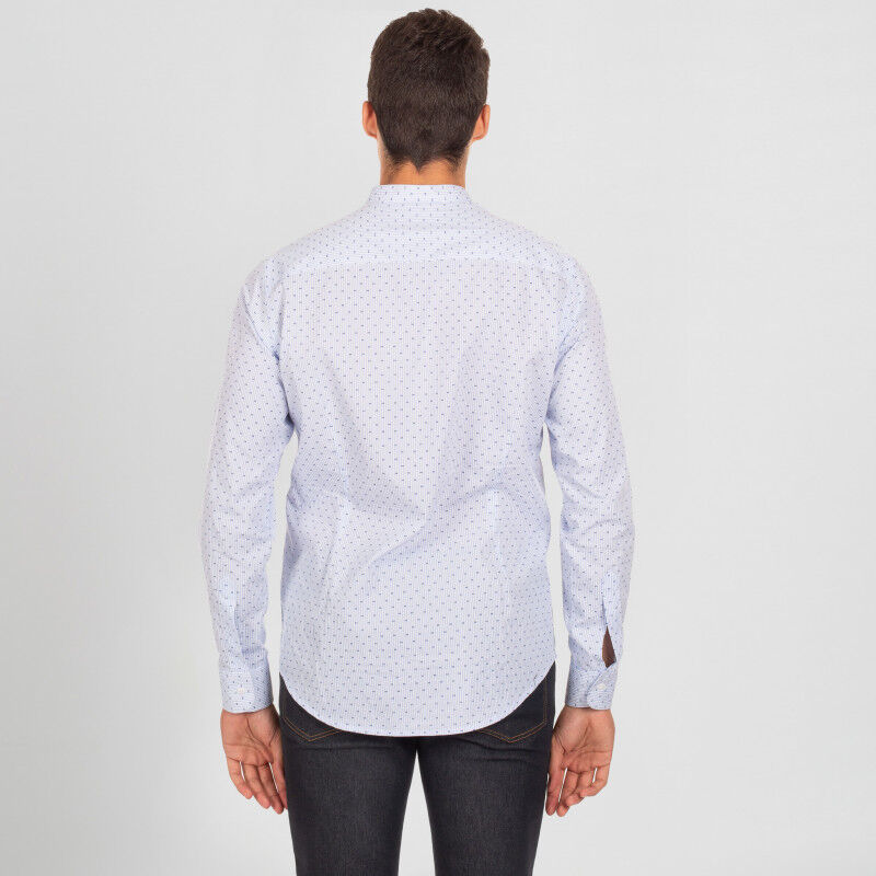 

Camisa de hombre manga larga con cuello mao con estampado GARY'S Fiorella | 50 - Rayas / Puntos marino