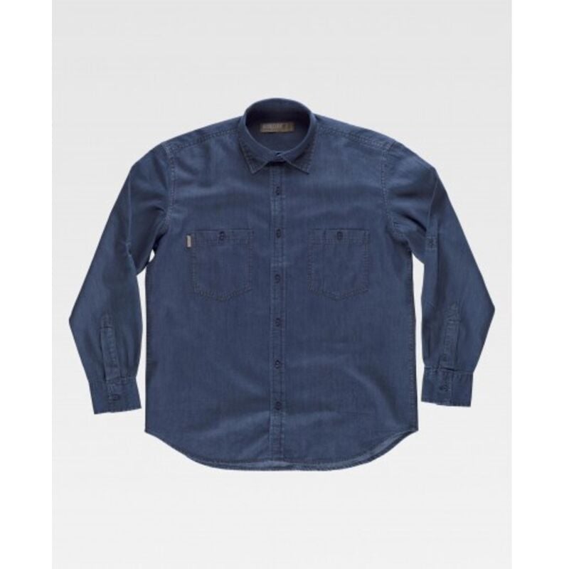 

Camisa industrial en tejido vaquero B8700 de cuello clásico | S - Vaquero - Workteam