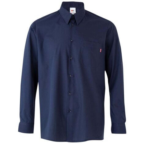 Camisa manga larga con cuello francés reforzado con ballenas VELILLA Serie 529 L Azul Marino