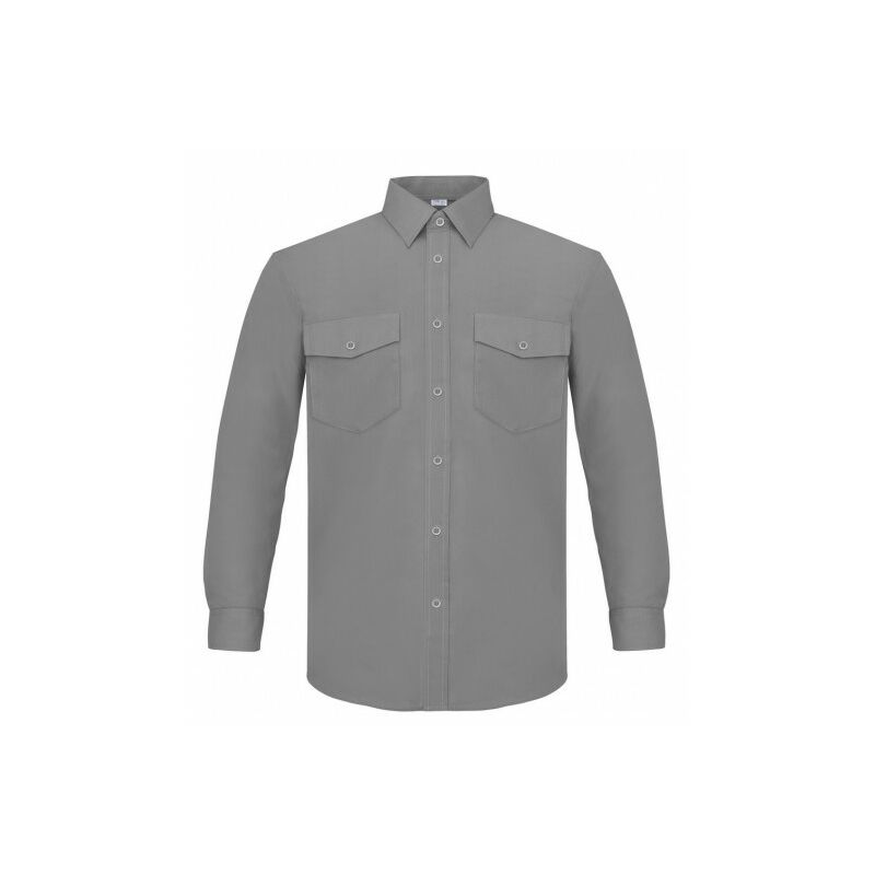 

Camisa Manga Larga Gris 46 P19Gr46