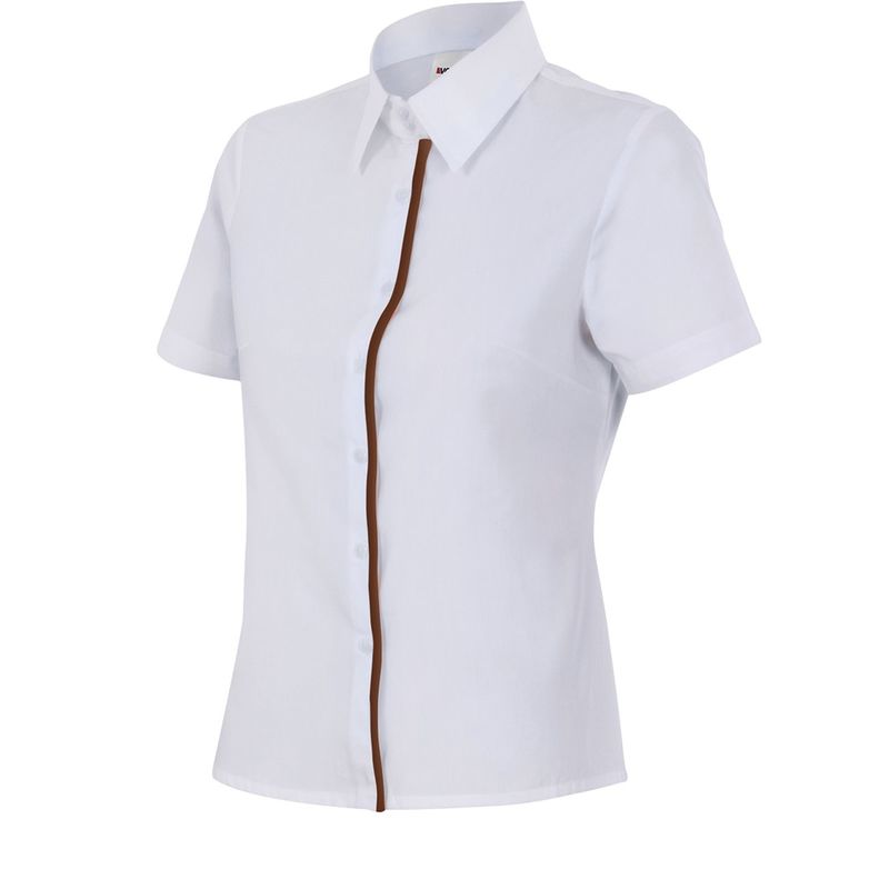 

Velilla - CAMISA MUJER ENTALLADA DE MANGA CORTA Blanco S