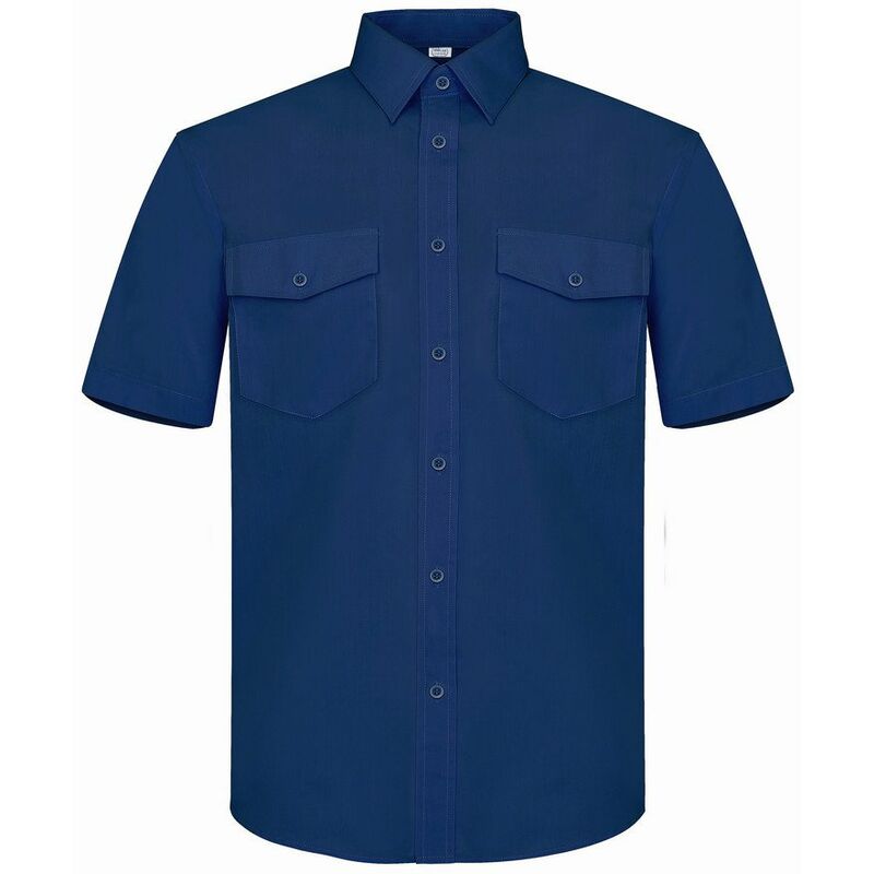 

Camisa Tergal M/corta Azul 38 P29am38