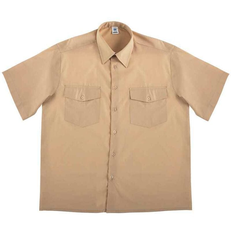 

Camisa Tergal Manga Corta Beige 37-38
