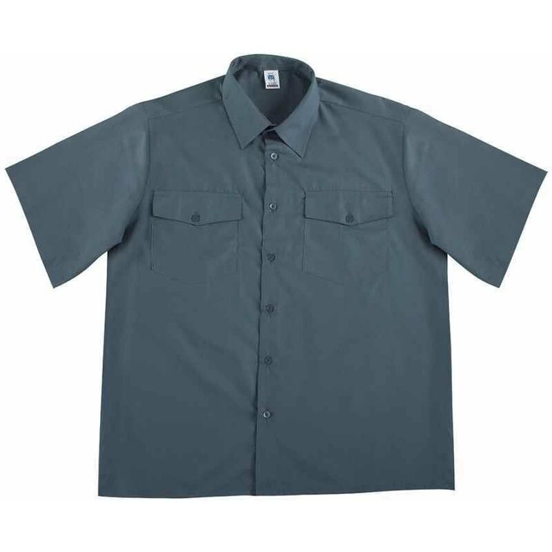 

Camisa Tergal Manga Corta Gris 47-48