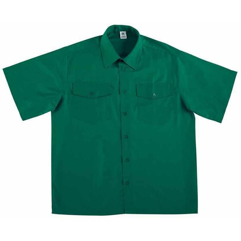 

Camisa Tergal Manga Corta Verde 39-40