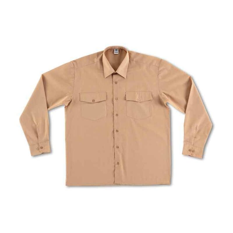 

Camisa Tergal Manga Larga Beige 45-46