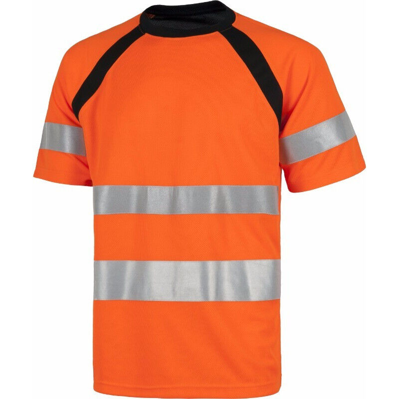 

Camiseta técnica de alta visibilidad WORKTEAM Serie Fluor C2941 | L - Naranja A.V.+ Negro