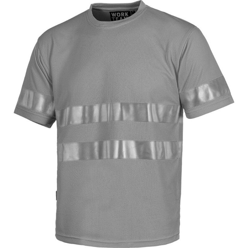 

Camiseta manga corta con cintas reflectantes WORKTEAM Combi C3939 | Gris - XXL