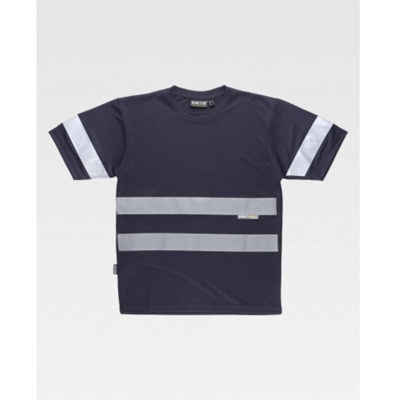 

Camiseta manga corta con cintas reflectantes WORKTEAM Combi C3939 | Azul marino - XL