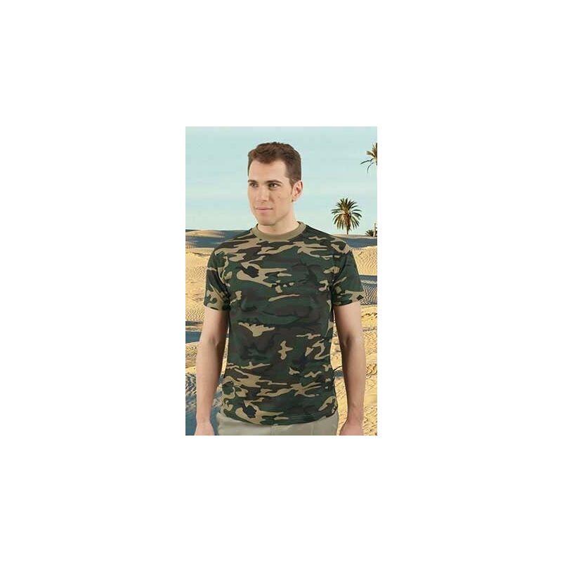 

Camiseta con diseño de camuflaje militar Jungla | S - Valento