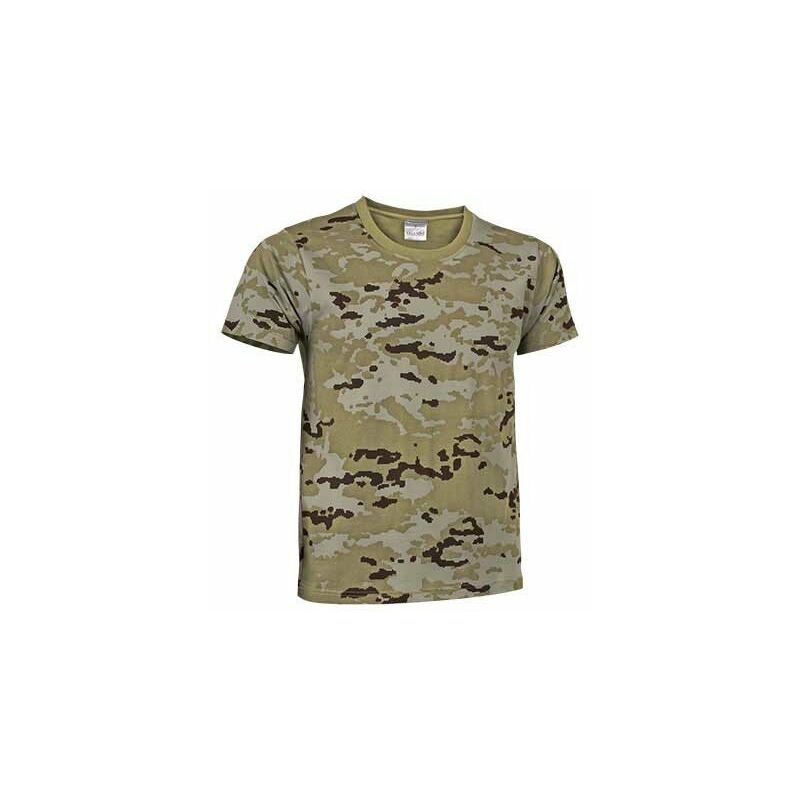 

Camiseta con diseño especial de camuflaje pixelado Soldier | L - Pixelado árido - Valento