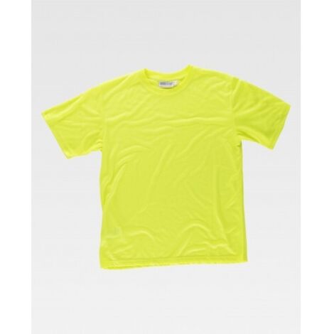 Camiseta de alta visibilidad de corte clásico WORKTEAM C6010 Tacto Algodón M Amarillo A.V.