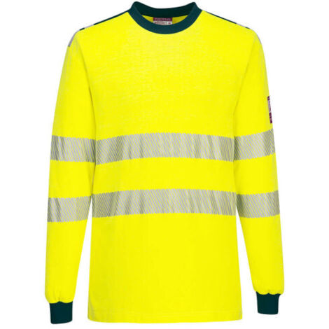 Camiseta de Alta Visibilidad y Resistente a la Llama PW3 FR Modaflame Hi-Vis / Amarillo Marino / M