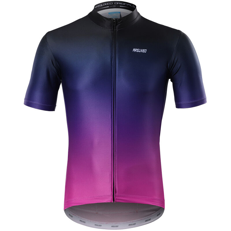 

Camiseta de ciclismo de manga corta para hombre, camiseta de bicicleta MTB de verano que absorbe la humedad,Color B, UE: M