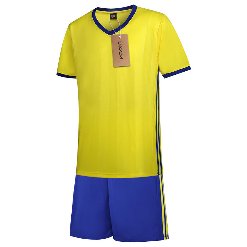 

Camiseta de futbol conjunto de uniformes, ropa deportiva de manga corta, camiseta de futbol transpirable, camiseta de futbol,Amarillo, XXL - Lixada