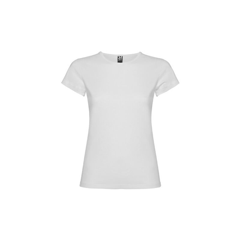 

Camiseta de manga corta con cuello fino ribeteado BALI CA6597 | Blanco - M