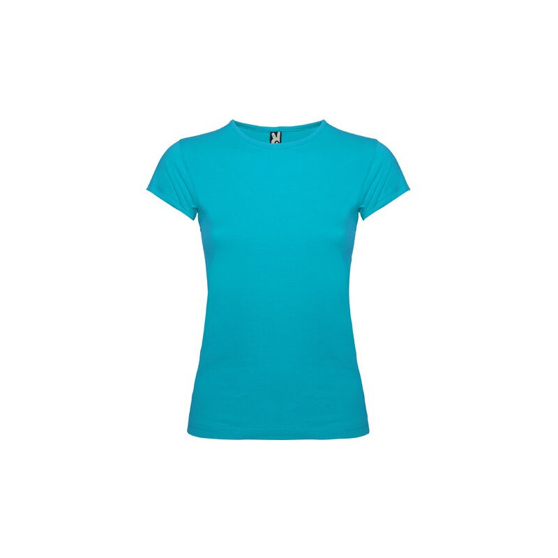 

Camiseta de manga corta con cuello fino ribeteado BALI CA6597 | S - Turquesa