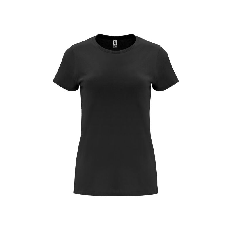 

Camiseta de manga corta entallada para mujer CAPRI CA6683 | Negro - S