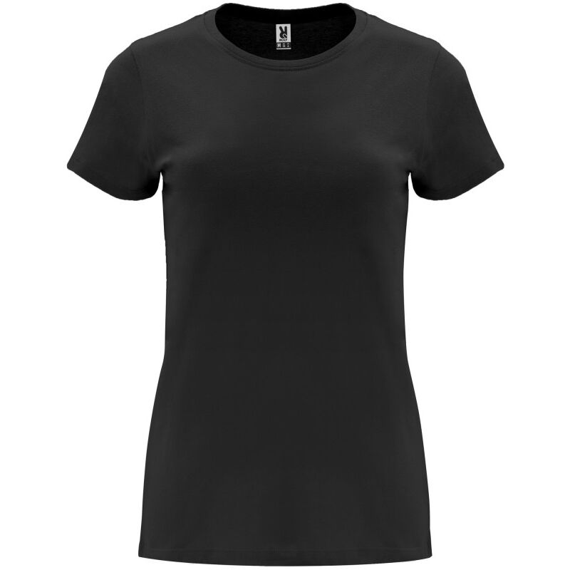 

Camiseta de manga corta entallada para mujer CAPRI CA6683 | Negro - M