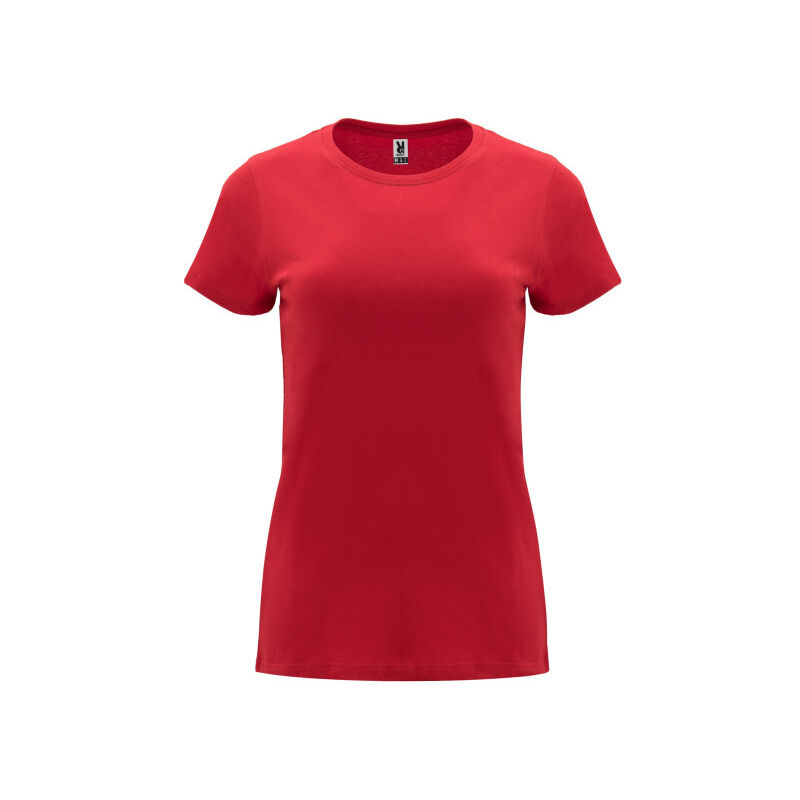 

Camiseta de manga corta entallada para mujer CAPRI CA6683 | Rojo - S