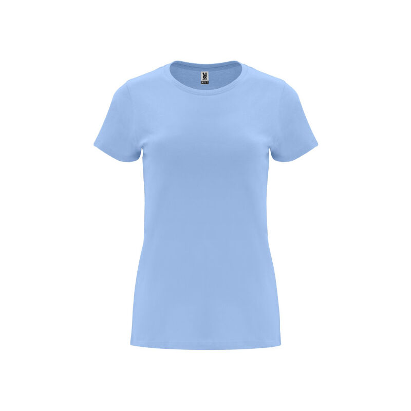 

Camiseta de manga corta entallada para mujer CAPRI CA6683 | S - Celeste