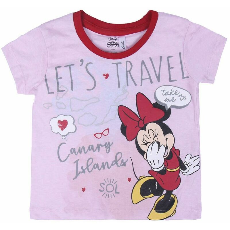 

Minniemouse - Minnie Mouse Camiseta de Manga Corta Infantil Minnie Mouse Rosa 8 Años