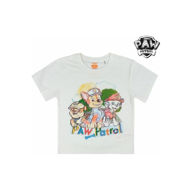 

The Paw Patrol Camiseta de Manga Corta Infantil The Paw Patrol 73484 Blanco 3 Años