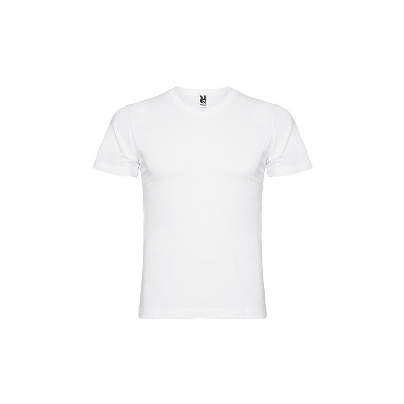 

Camiseta de manga corta y escote en pico de 4 capas SAMOYEDO CA6503 | Blanco - XL