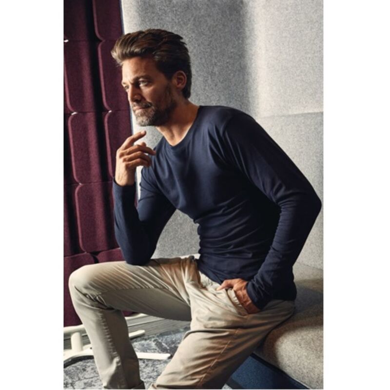 

Camiseta de manga larga hombre Premium talla XL azul marino PROMODORO