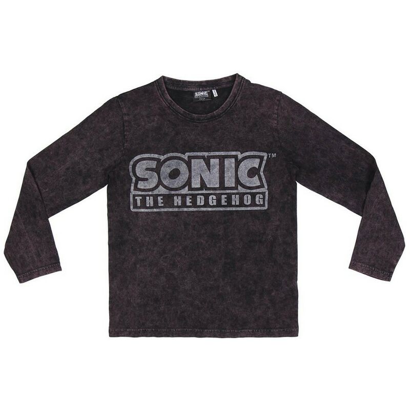 

Sonic Camiseta de Manga Larga Infantil Sonic Gris oscuro 8 Años