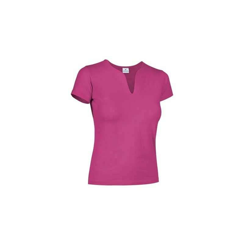 

Camiseta de mujer de manga corta y cuello de lágrima VALENTO Cancun | L - Magenta