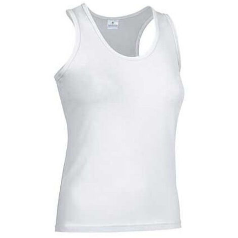 Camiseta de mujer en algodón elástico Amanda S Blanco