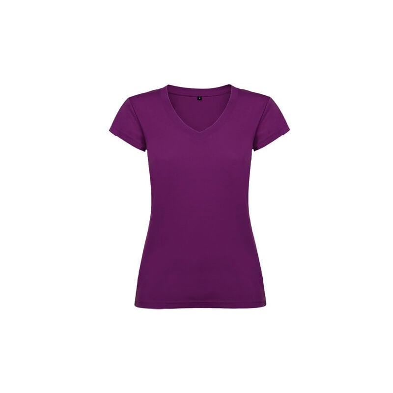 

Camiseta de mujer manga corta escote en cuello de pico VICTORIA CA6646 | L - Púrpura