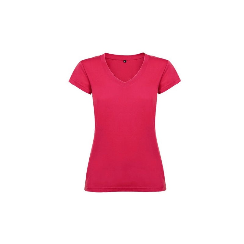 

Camiseta de mujer manga corta escote en cuello de pico VICTORIA CA6646 | L - Roseton
