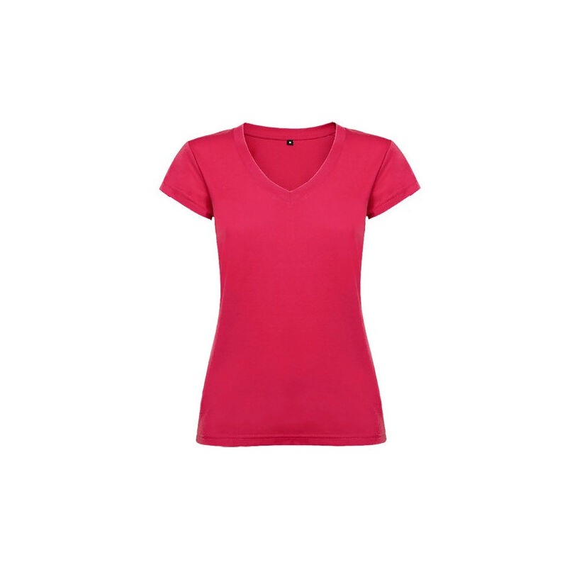 

Camiseta de mujer manga corta escote en cuello de pico VICTORIA CA6646 | XL - Roseton
