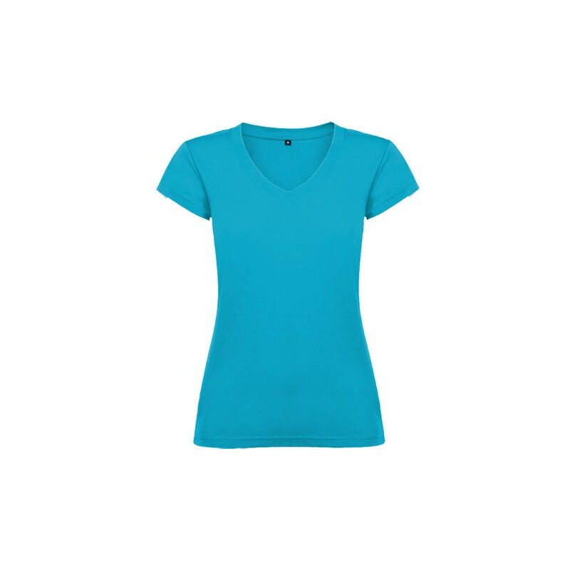 

Camiseta de mujer manga corta escote en cuello de pico VICTORIA CA6646 | XXL - Turquesa