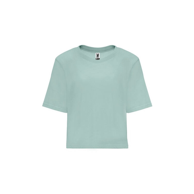 

Camiseta de talle corto y holgado para mujer CA668701126 | XL - Azul Lavado